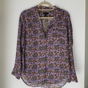 J. Crew NWT Silk Button Up Blouse SZ 4